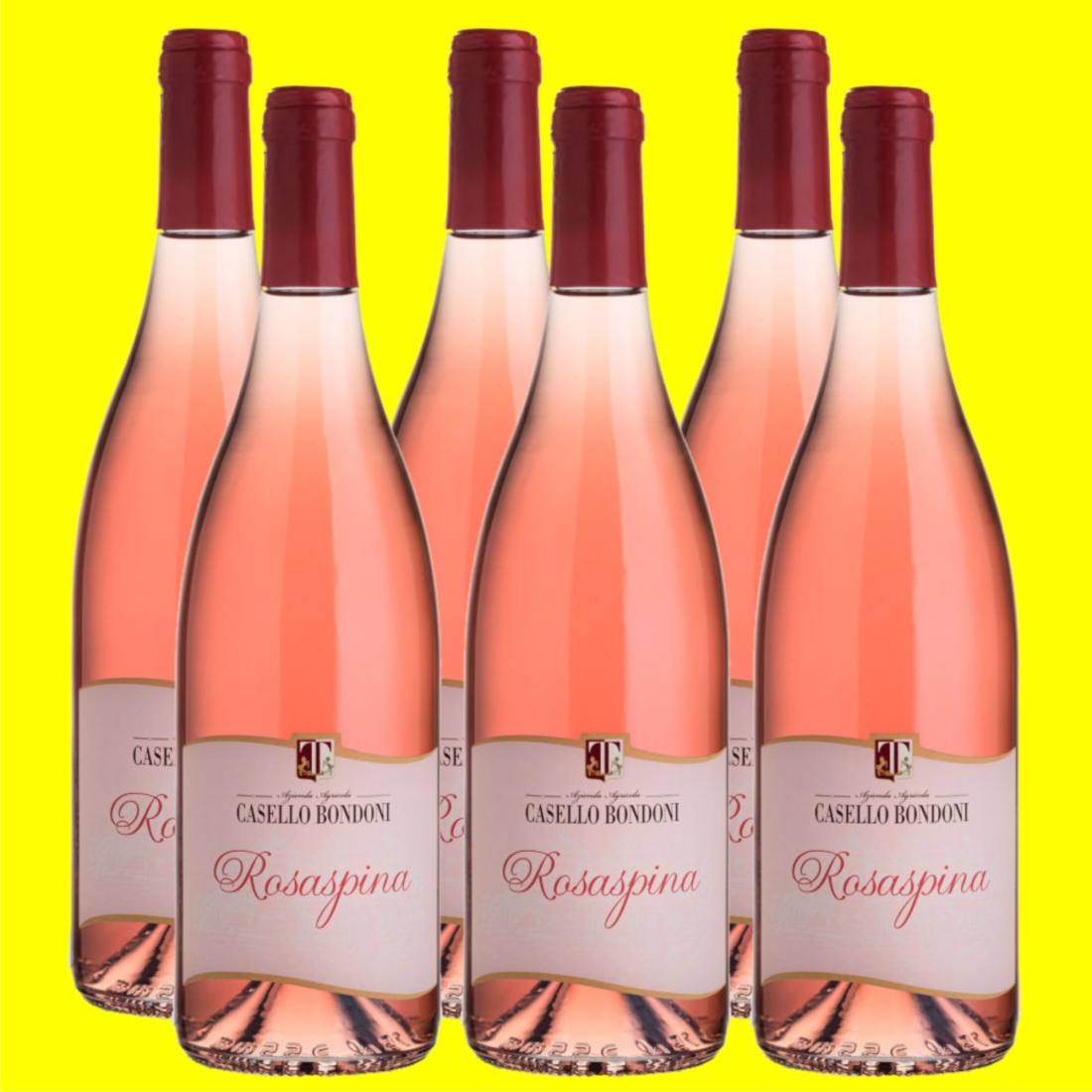 6 Flaschen CASELLO BONDONI Rosaspina Rosewein Rosato