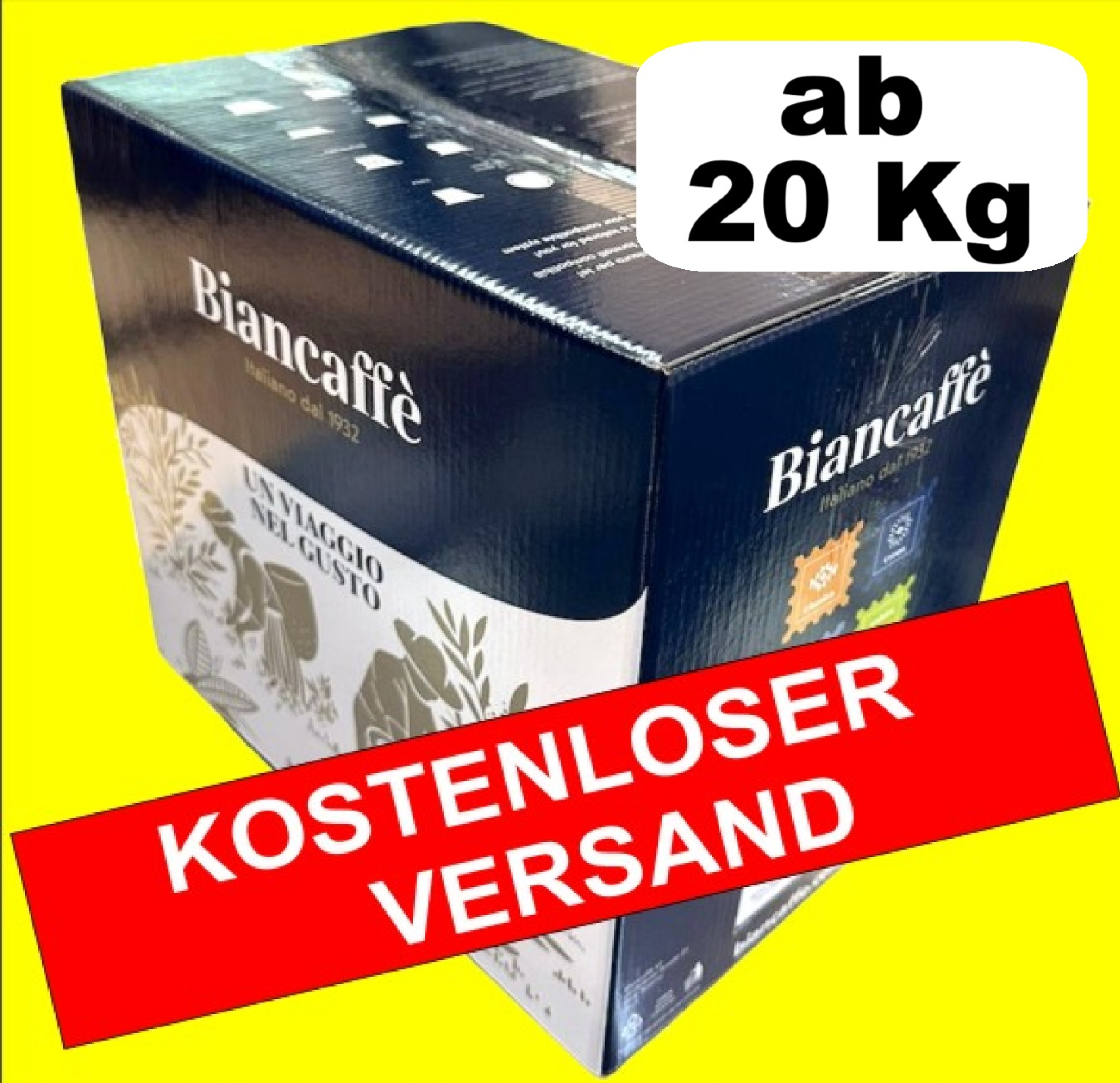 Biancaffe Intenso Espresso 20Kg ( 20x 1000g ) Bohnen Kaffee Espressobohnen - Kopie