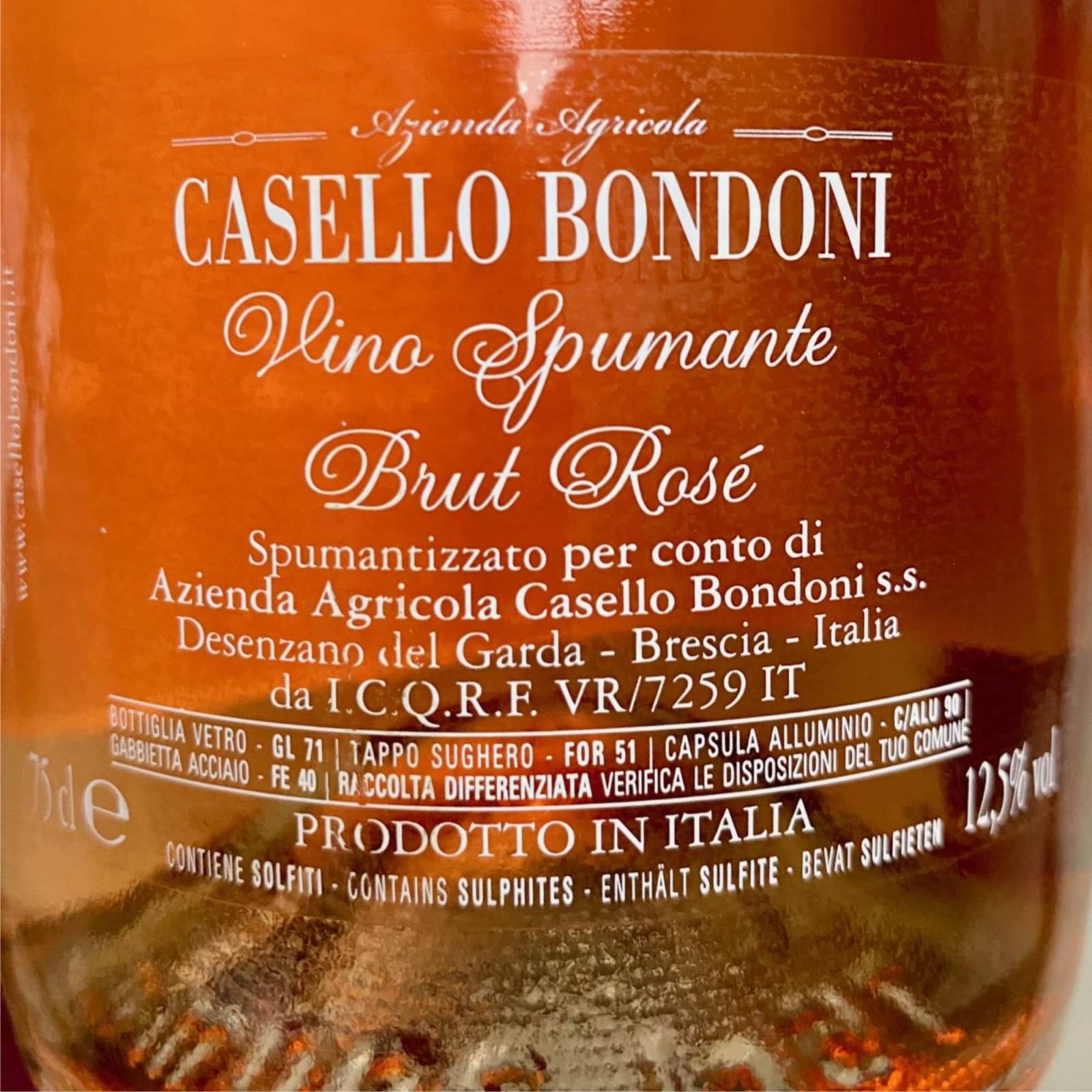 CASELLO BONDONI Spumante Sekt Rosé Brut